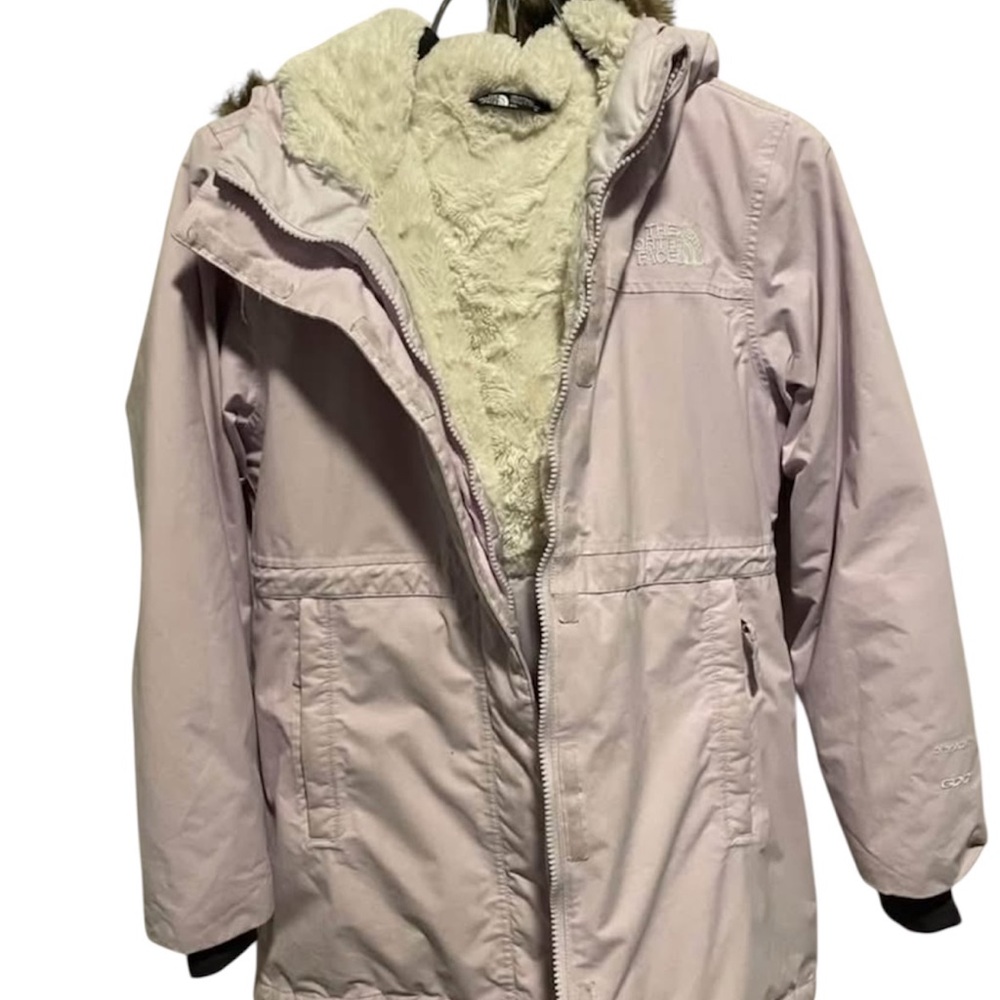 The North Face Soft lilac Fleece-Lined down filled winter parka